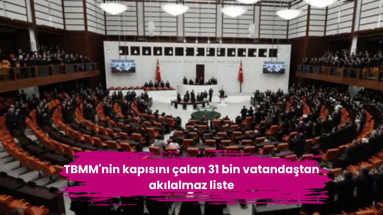 TBMM'nin kapısını çalan 31 bin vatandaştan akılalmaz liste