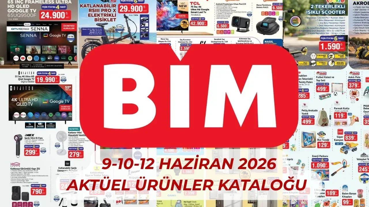 BİM’DE 9 HAZİRAN ÇILGINLIĞI: BU SALI REKOR KIRACAK 119 ÜRÜNLÜK DEV LİSTE SIZDI!