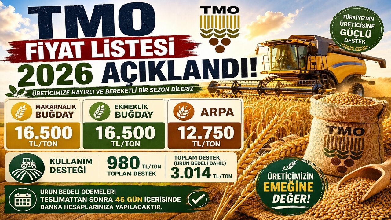 TMO Fiyat Listesi 2026 Açıklandı! Hububat Alım Fiyatları Ne?