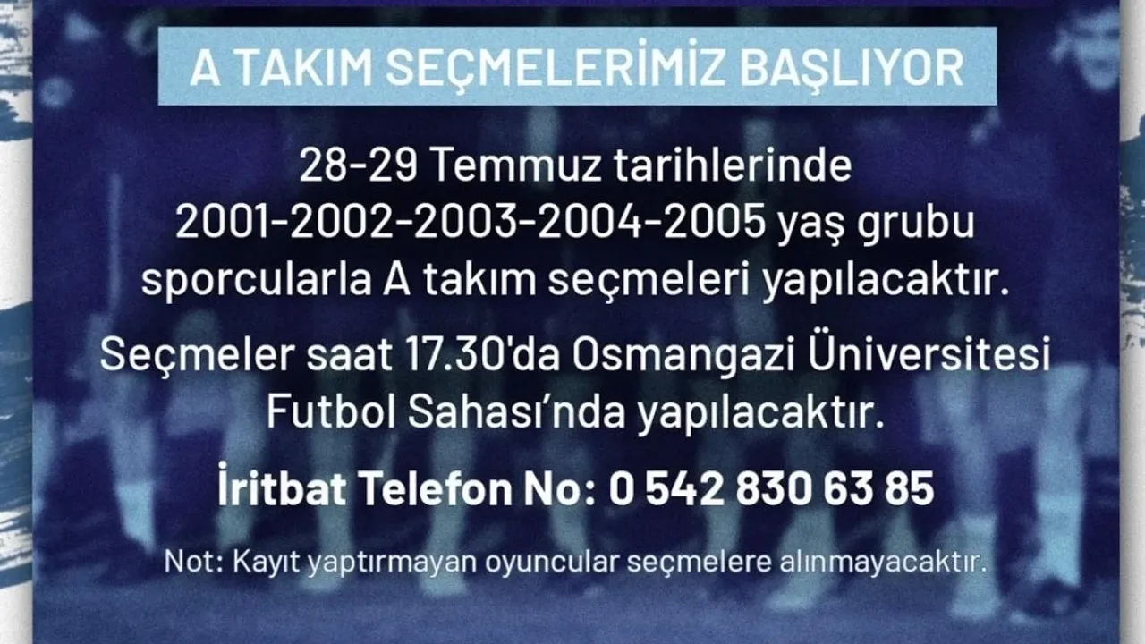 Eskişehir'de Anadolu Üniversitesi’nde Seçmeler Başlıyor