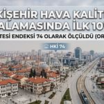Eskişehir Kirli Hava Sıralamasında İlk 10'a Girdi