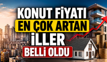 Konut fiyatı en çok artan iller açıklandı