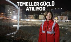 Kurtuluş Kapalı Pazar Yeri İnşaatında Betonlar Atıldı. Pazaryeri Yükseliyor