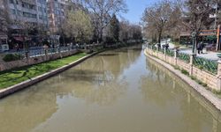 Sağanak sonrası Porsuk Çayı’nda dikkat çeken değişim