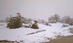 Sarıcakaya’da Nisan Ayında Kar Sürprizi