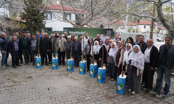 Sarıcakaya’da Üreticiye 600 Dut Fidanı Destek Verildi