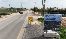 Sürücülere Nefes Aldıran Yol Çalışması