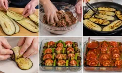 Patlıcanlı sarma kebap nasıl yapılır? Gelinim Mutfakta patlıcanlı sarma kebap tarifi