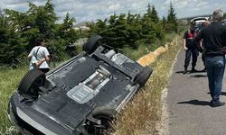 Sivrihisar Yolunda Feci Kaza: Araç Takla Attı