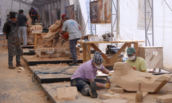 Ahşap Heykel Festivalinde Çalışmalar Sürüyor
