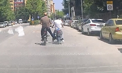 Elektrikli Bisikletle Motosiklet İtti