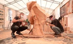Odunpazarı'nda Ahşap Heykel Festivali Tamamlandı