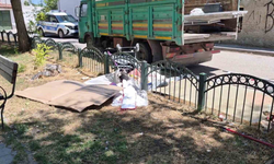 Eskişehir'de Demir Yüklü Kamyonete Polis İncelemesi