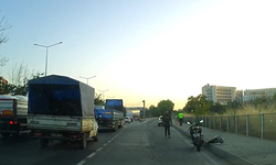 Eskişehir'de Motosikletten Düşen Kadın Sürücü Yaralandı