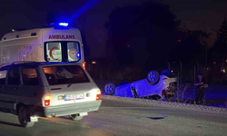 Eskişehir'de Takla Atan Otomobilde 2 Kişi Yaralandı