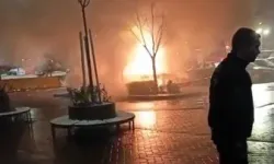 Eskişehir Şehir Hastanesi Otopark Yangını Kamerada