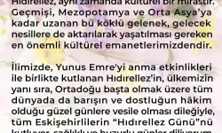 Vali Hüseyin Aksoy Hıdırellez'ı Kutladı
