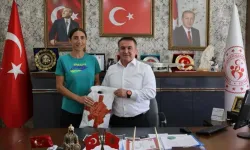 Türkiye Şampiyonu milli sporcu Sebahat Demir’den ziyaret