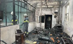 Şehir Hastanesi Yakınında Yangın: 1 İşçi Yaralandı