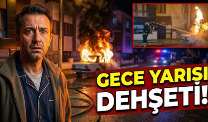 Eskişehir'de Park Halindeki Araç Alev Alev Yandı