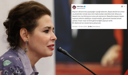 Pelin Batu'dan Deprem Paylaşımı İçin Özür