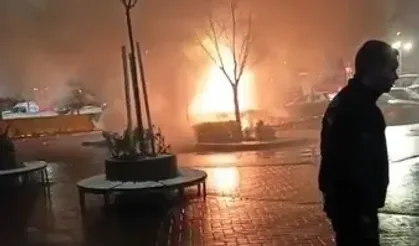 Eskişehir Şehir Hastanesi Otopark Yangını Kamerada