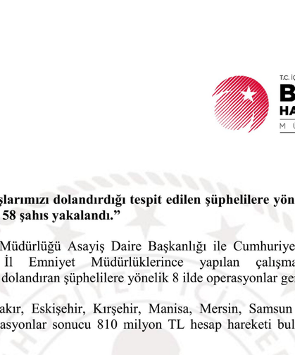 810 Milyon TL’lik Vurgun Ortaya Çıkarıldı