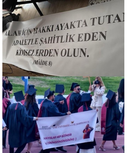 Mezuniyet Törenindeki Pankart Tartışma Yarattı