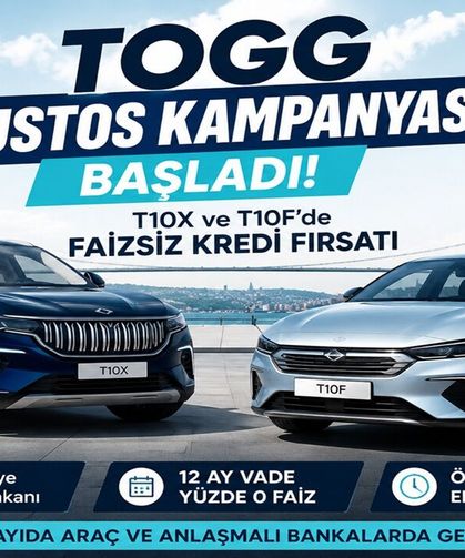 TOGG Ağustos Kampanyası Başladı! Faizsiz Kredi Fırsatı