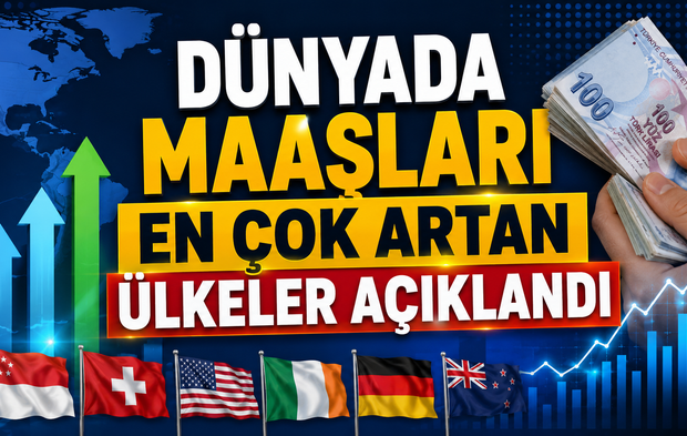 Dünyada maaşları en çok artan ülkeler açıklandı