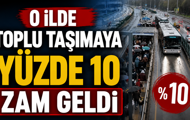 O ilde toplu taşımaya yüzde 10 zam geldi