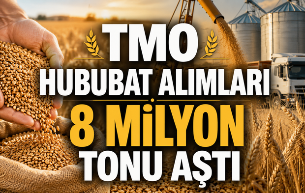 TMO hububat alımları 8 milyon tonu aştı