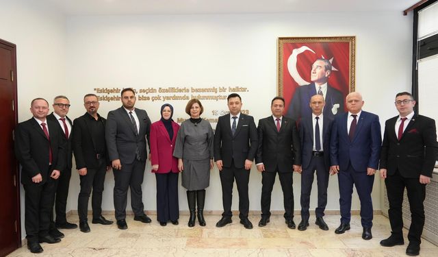 Eskişehir’de Oda Başkanları Başkan Ünlüce'ye Ziyaret Etti