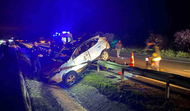 Ankara-Eskişehir Yolunda Aileyi Yıkan Kaza