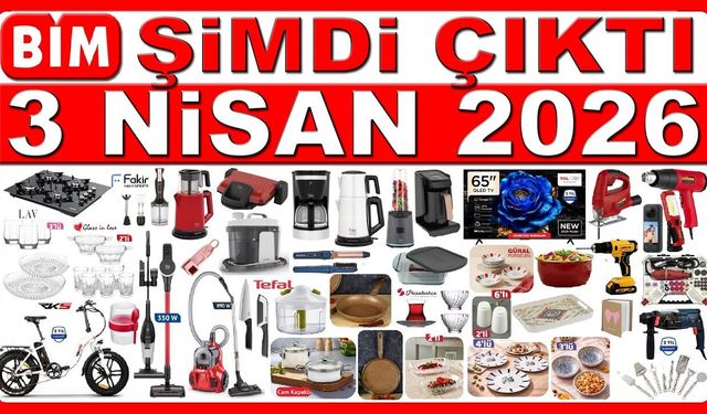 BİM 3 Nisan 2026 Aktüel Kataloğu: Akülü Araç Filosu Raflara İniyor!