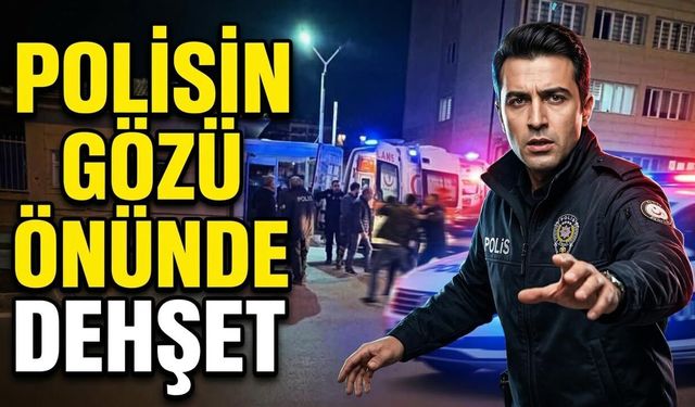 Eskişehir Odunpazarı emniyeti önünde bıçaklı kavga