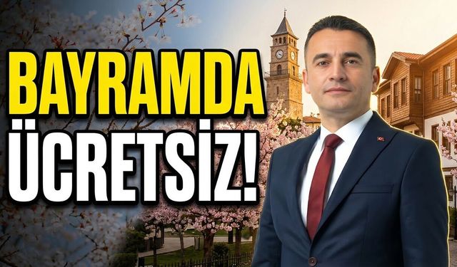 Bayram Şekeri Sivrihisar Belediyesin’den: Habil Dökmeci Talimat verdi: Tarihi alanlar bayramda da ücretsiz