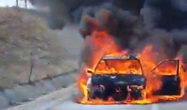 Yolda Kabus: 5 Saat Önce Aldığı Araç Yandı