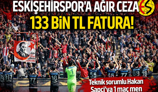 Eskişehirspor’a PFDK’dan 133 bin TL Ceza