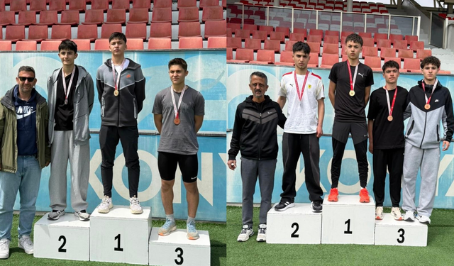 Eskişehirli Atletler Konya’da Madalyaya Doydu