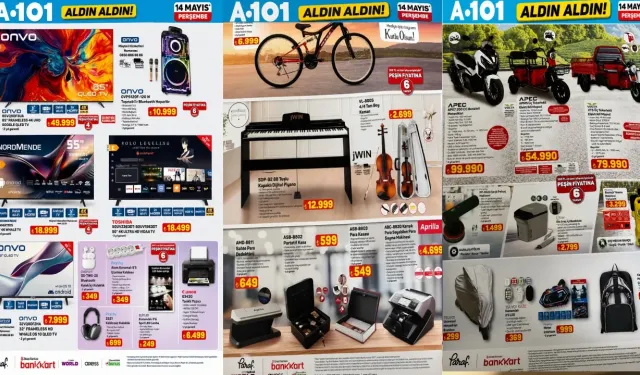 A101 “Aldın Aldın” Fırtınası Başlıyor! 14 Mayıs Kataloğu Elektronikten Motora Kadar Dolu