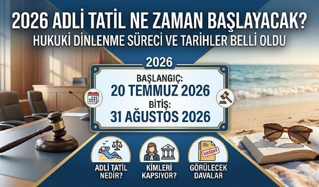 2026 Adli Tatil Ne Zaman Başlayacak?