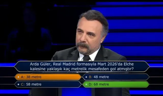 Arda Güler, Real Madrid formasıyla Mart 2026'da Elche kalesine yaklaşık kaç metrelik mesafeden gol atmıştır? Arda Güler kaç metreden gol attı?