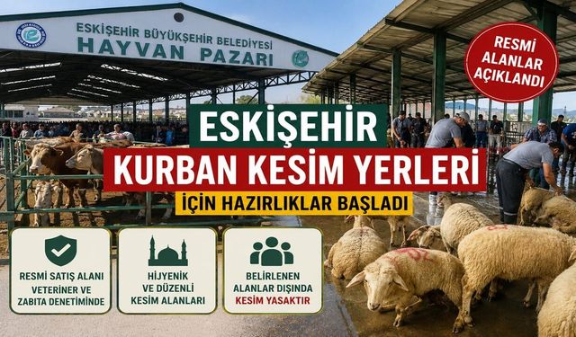 Eskişehir Kurban Kesim Yerleri İçin Hazırlıklar Başladı