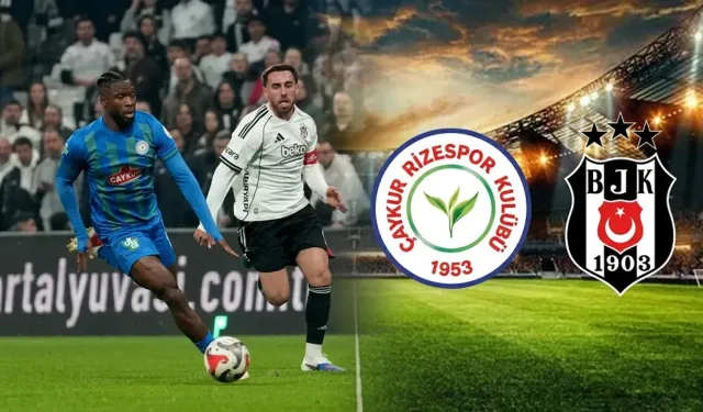 (ÖZET) Rizespor Beşiktaş kaç kaç bitti, golleri kim attı? Rizespor Beşiktaş maç özeti ve golleri!
