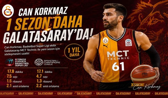Can Korkmaz 1 Sezon Daha Galatasaray'da!