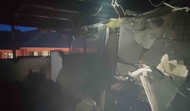 Eskişehir'de apartman terasında yangın paniği