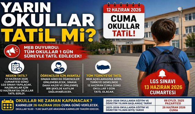 Yarın Okullar Tatil mi?