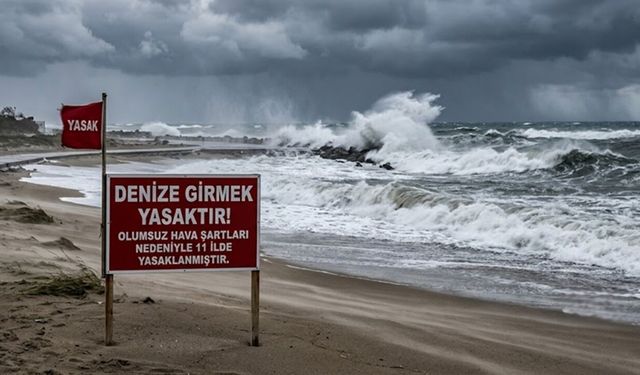 11 İlde Yasak Getirildi: Denize Girmek Yasaklandı