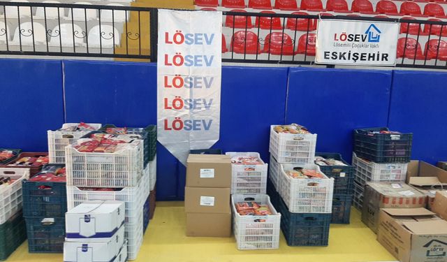 Lösev Eskişehir'de 200 Aile İçin Gıda Kolisi Hazırladı
